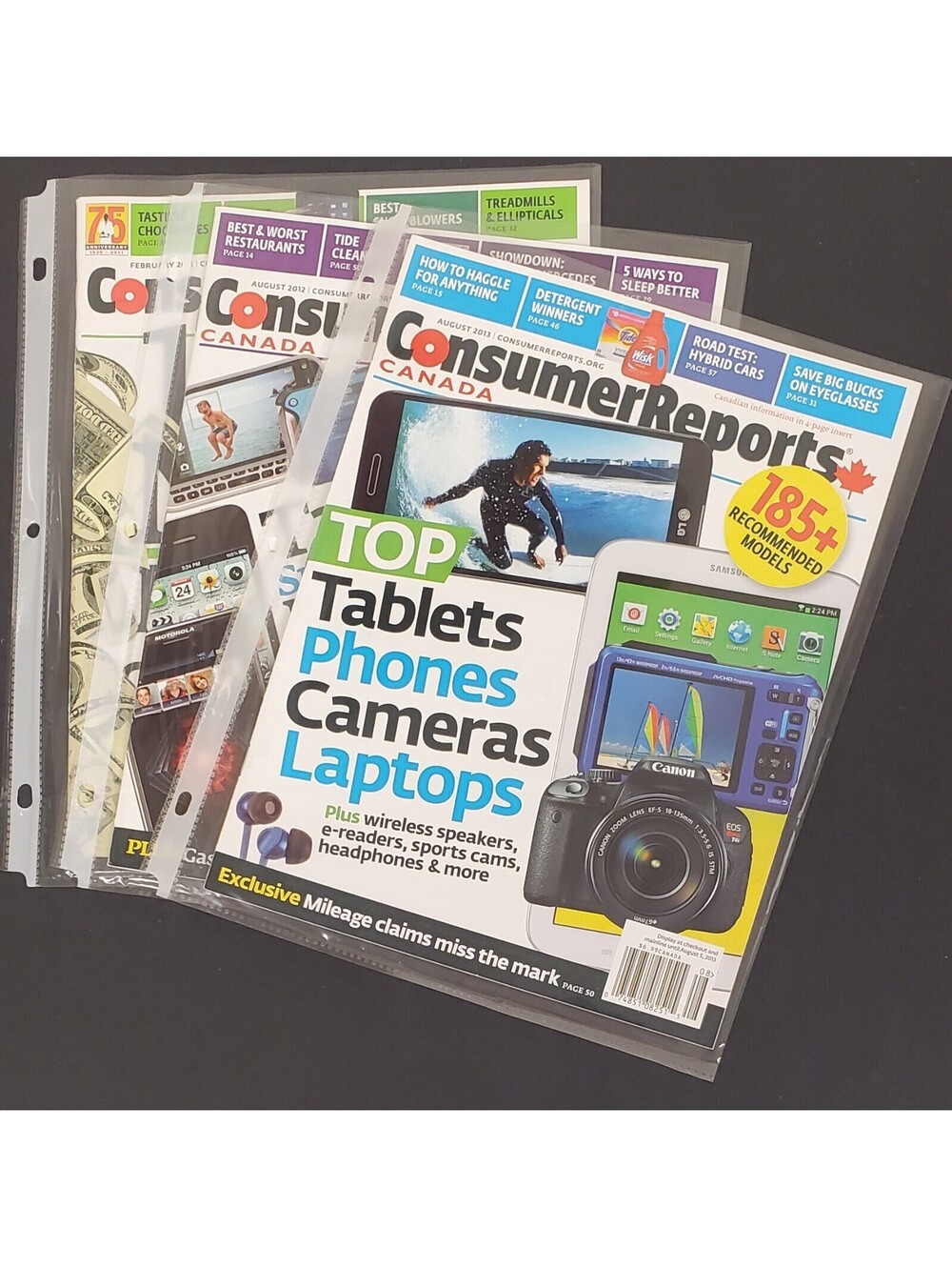 Consumer Reports Canada Magazine Collection - 3 Issues - GC